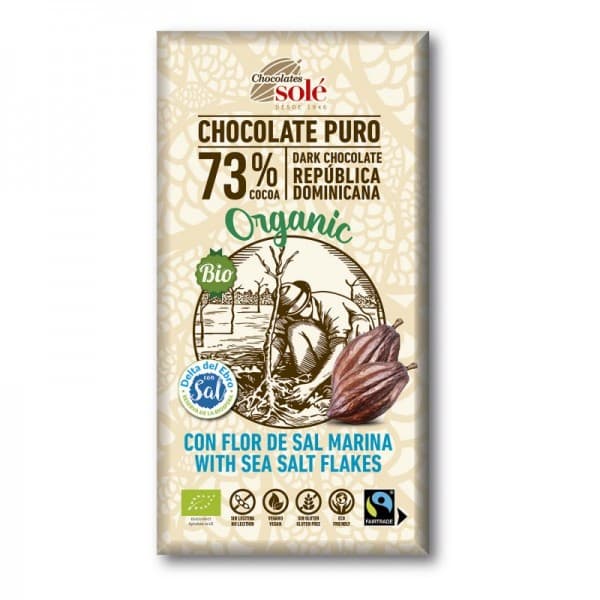 Chocolate Bio 73% Sal Marina